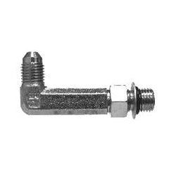 Extra extra long hydraulic elbow -08 Male Joint Industry Council x -08 Male O-Ring Boss 90 Extra Extra Long Elbow (3.53”)