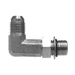 -06 Male Joint Industry Council x Extra extra long hydraulic elbow -06 Male O-Ring Boss 90° Long (1.66")