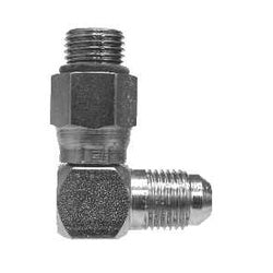 Precision-machined hydraulic elbow with Joint Industry Council to O-ring for reliable fluid flow in industrial systems – 9/16-18 x 9/16-18 Joint Industry Council to O Ring 90-Degree Elbow