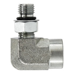 O-Ring Boss to pipe 90° adapter – 1-1/16-12 Male O-Ring Boss x 1/2 Female Iron Pipe