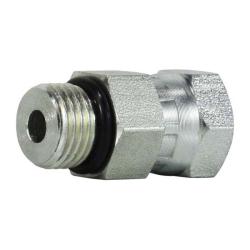 Leak-resistant swivel adapter designed for dependable 7/8-14 to 9/16-18 fitting connections — 7/8-14 x 9/16-18 O-Ring Swivel Adapter