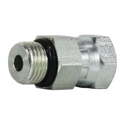 Industrial-grade straight adapter for strong and secure O-ring boss to National Pipe Straight fittings — 1-5/16-12 x 1-1/4 Male O-Ring Boss x Female National Pipe Straight Mechanical Straight Adapter