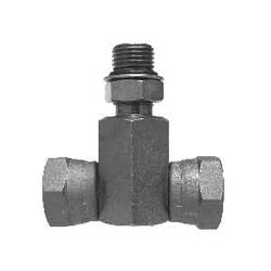 Steel tee pipe fitting - O-Ring Swivel Tee