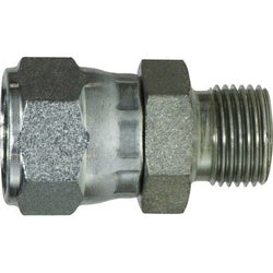 -16 Female Joint Industry Council x Female JIC swivel  to male BSPP thread steel swivel adapter fitting - 3/4 Male British Standard Pipe Parallel