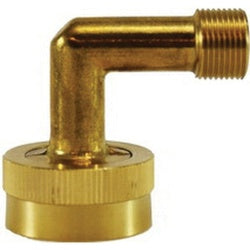Brass hose fitting - 3/8 x 3/4 Lead-Free Compression x Female Garden Hose Elbow