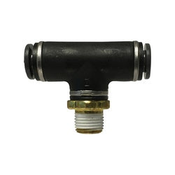 Composite plumbing fitting - 3/8 x 1/8 Plastic PP DOT Male Branch Tee