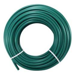 Coiled green garden hose - 1/2" Outer Diameter x 500', Green, Polyethylene