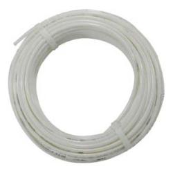 A coil of white nylon air brake tubing. - 3/8 Type B Air Brake Tubing 100' White