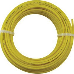 Versatile yellow polyethylene tubing with a 3/8-inch outside diameter, designed for durable, low-pressure fluid and air transfer with excellent chemical resistance – 3/8 Outside Diameter x 1000', Yellow, Polyethylene