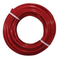 A coil of red polyurethane tube - 4mm (5/32) Outer Diameter x 100m, Red Polyurethane Tube