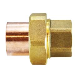 Copper fitting with central union nut 3/4 Copper x Male Union