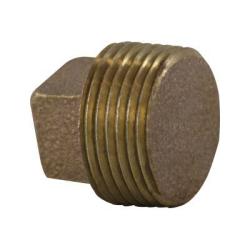 Red bronze nut for securing fittings 1 Red Bronze Solid Plug