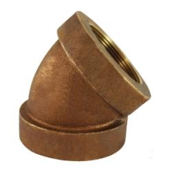 Thick-walled red bronze 90° elbow fitting 3 Extra Heavy Red Bronze Elbow