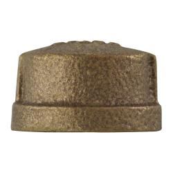 Thick-walled red bronze pipe end cap 3/8 Extra Heavy Red Bronze Cap