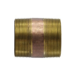 Thick-walled red bronze nipple fitting 4 x 7 Extra Heavy Nipple