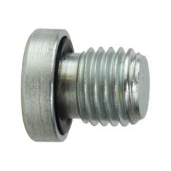 Machined metal hollow hex male plug used for sealing or blocking threaded ports – M42 x 2.0 Hollow Hex Male Plug