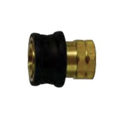 Straight female coupler with rubber grip 3/8 Rubber Grip Female Straight Quick Disconnect Coupler
