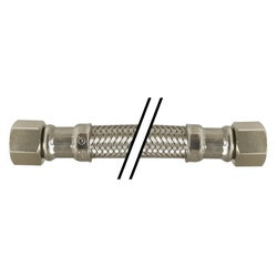 Stainless steel braided 120-inch icemaker hose + Leak-resistant refrigerator ice maker water line
