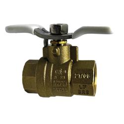 3/4-inch full port lead-free ball valve with stainless steel tee handle, rated 600 WOG – 3/4 Full Port Lead-Free Ball Valve-600WOG