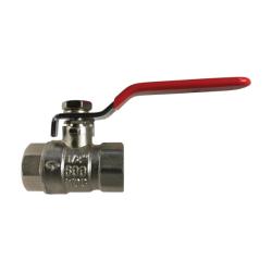 Durable nickel-plated full port ball valve for plumbing systems – 1-1/4 Nickel-Plated Full Port Ball Valve