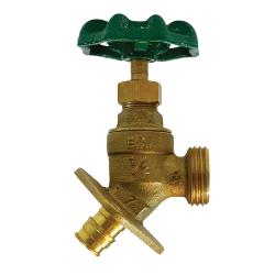 Lead-free sillcock with PEX and hose thread connections – 3/4 PEX F1960 x 3/4 Male Hose Thread Sillcock.