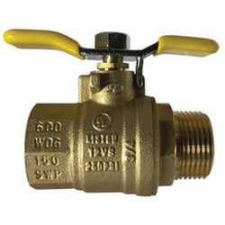 3/8-inch T-handle ball valve with male and female connections and sealant – 3/8 T-Handle Male x Female Ball Valve W/ Sealant