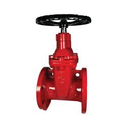 Ductile iron body gate valve with flanged connections on both ends - 6 Ductile Iron Flanged x Flanged Gate Valve, Non-Rising Stem with Buna