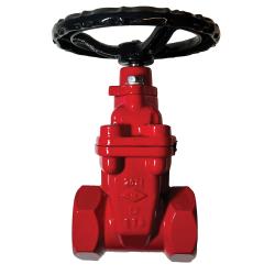 Ductile iron body gate valve with iron pipe size (IPS) connections - 2-1/2 Ductile Iron Iron Pipe Size x Iron Pipe Size Gate Valve, Non-Rising Stem with EPDM Wedge