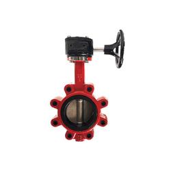 Red butterfly valve - 2 Ductile Iron Butterfly Valve Lug/Gear Stainless Steel Disc/Ethylene Propylene Diene Monomer