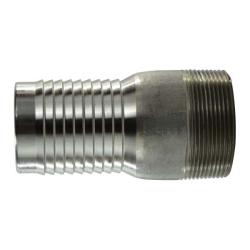 Precision-machined 1-1/2 inch combination nipple in 316 stainless steel for consistent performance in fluid systems – 1-1/2 Combination Nipple 316 Stainless Steel