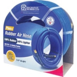 Durable blue connector featuring a hose end and male NPT thread for versatile plumbing or pneumatic use - 1/2 Hose x 1/2 Male National Pipe Thread 100