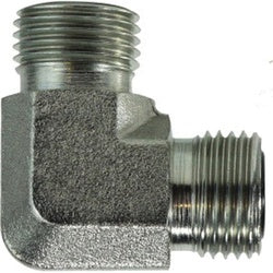 Steel plumbing fitting - 12-12 Male O-Ring Face Seal Union 90 Elbow