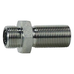 Steel plumbing fitting - 13/16-16 Male O-Ring Face Seal Bulkhead Union Connector