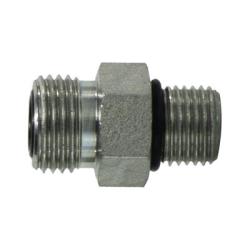 Steel plumbing fitting - -12 Male O-Ring Face Seal x -08 Male O-Ring Boss Straight