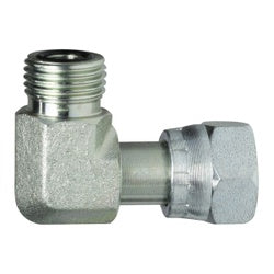 Steel plumbing fitting - 1-7/16-12 x 1-5/16-12 Male O-ring Face Seal x Female O-Ring Swivel Nut Elbow