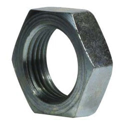 Steel O-ring face seal bulkhead locknut, used to secure ORFS fittings through a panel or bulkhead - 5/8 Outer Diameter Face Seal Bulkhead Locknut