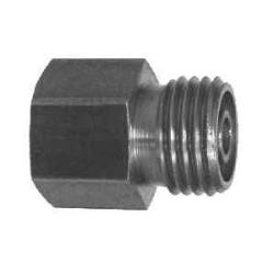 Steel tube union fitting, used to join braze connection to ORFS connection - 3/4 x 1-3/8 Brazed Pipe x Female Face Seal Tube Union