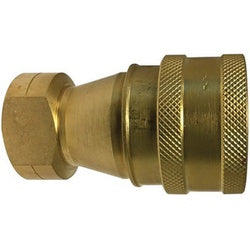 Brass hydraulic coupler with 1/8 ISO-B fitting for durable and leak-resistant fluid connections + 1/8 ISO-B Coupler Brass
