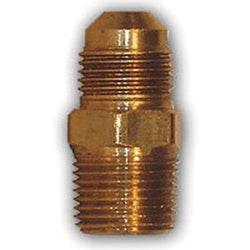 Brass Union Adapter, used to transition between flared tubing and threaded pipe ports - 1/4 Outer Diameter x 1/8 Male Pipe Thread Lead-Free SAE Half Union