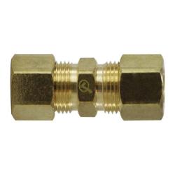 Lead-free bulkhead union with locknut for secure panel-mounted tubing connections 3/8 Lead-Free Bulkhead Union with Locknut