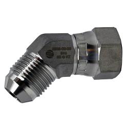 Male JIC x female JIC 45-degree hydraulic fitting 316 -04 Male Joint Industry Council x -04 Female Joint Industry Council 45