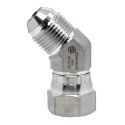 Male JIC x female JIC 45-degree hydraulic fitting 316 -08 Male Joint Industry Council x -08 Female Joint Industry Council 45