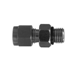 Hydraulic straight fitting, 1/4" flareless tube to 7/16-20 male O-ring boss – 1/4 x 7/16-20 Flareless Tube x Male O-Ring Boss Straight Connector, 316 Stainless Steel
