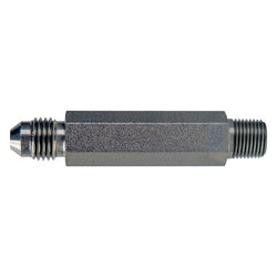 Durable steel designed for long-lasting and vibration-resistant extra long hydraulic and fluid line connections – 10 Male Joint Industry Council to 08 Male Pipe Extra Long Adapter 4.375
