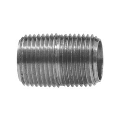 Nickel-plated brass fitting for close-length pipe connections – 1/2 x Close Nickel Plate.