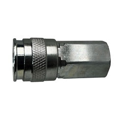 Metallic connector 1/4 Universal Coupler 3/8 Female National Pipe Thread 250 Pounds Per Square Inch Steel