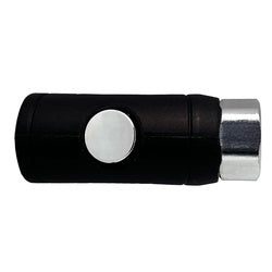 1/4 nylon/aluminum female coupler for quick-connect pneumatic or fluid lines, lightweight and corrosion-resistant – 1/4 Nylon/Aluminum Female Coupler