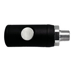 1/4 nylon/aluminum male coupler for quick-connect pneumatic or fluid lines, lightweight and corrosion-resistant – 1/4 Nylon/Aluminum Male Coupler
