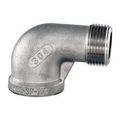 Durable 304 stainless steel elbow fitting, lead-free, for safe potable water and gas piping - 1/2 304 Stainless Steel Elbow - SP114