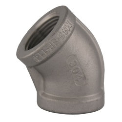 304 45° elbow pipe fitting used for connecting pipes at a 45 degree angle in plumbing and industrial systems - 4 150 304 45° Elbow - SP114